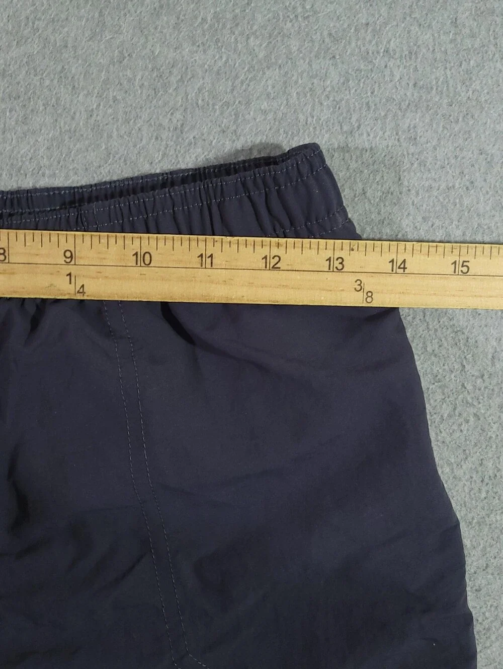 Patagonia Kids Baggies Shorts Lined Navy Blue Size 12 Large Beach Drawstrings
